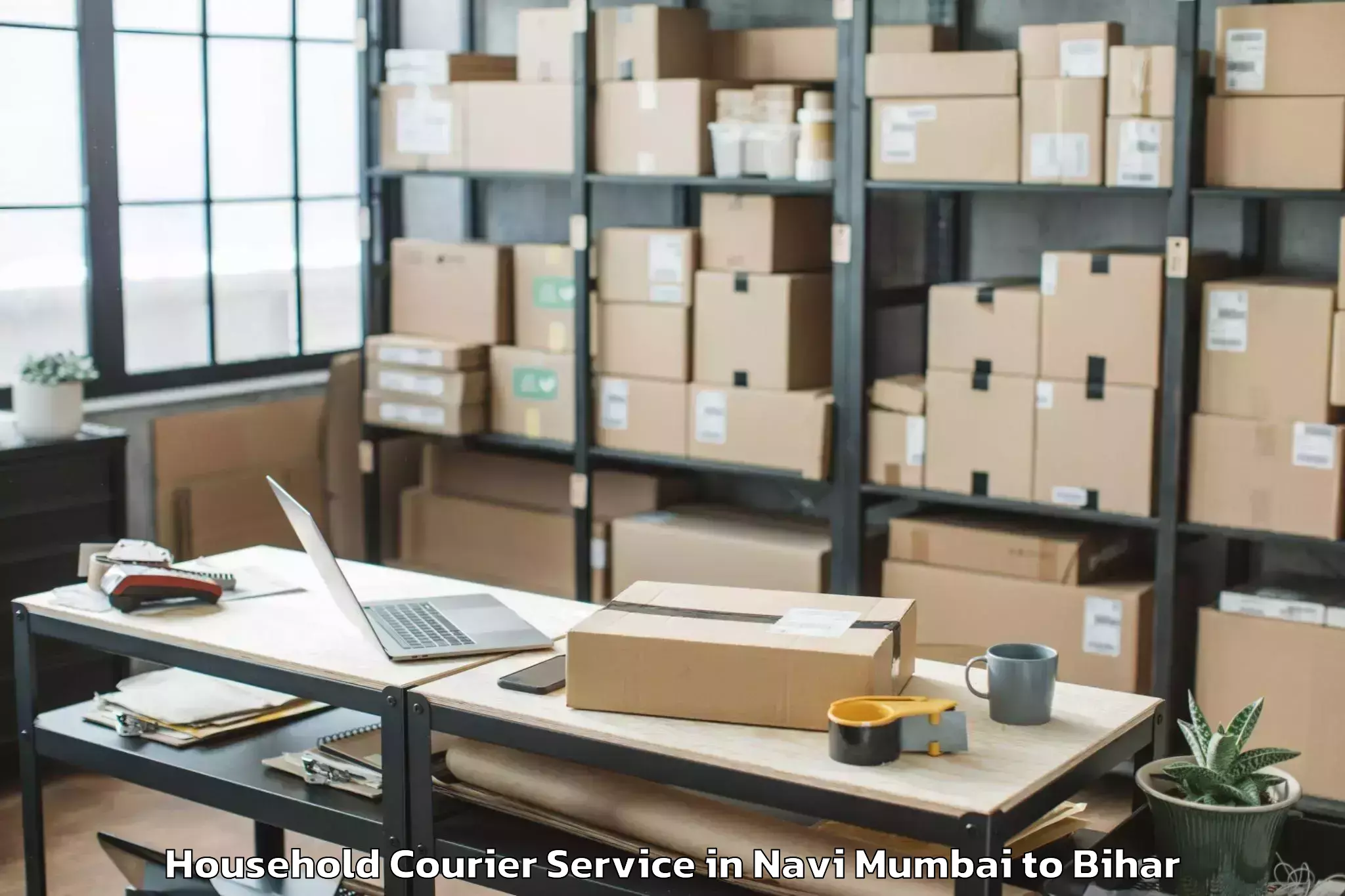 Top Navi Mumbai to Wazirganj Household Courier Available